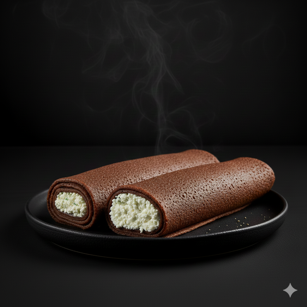 Млинці з печінки та сирковим салатом