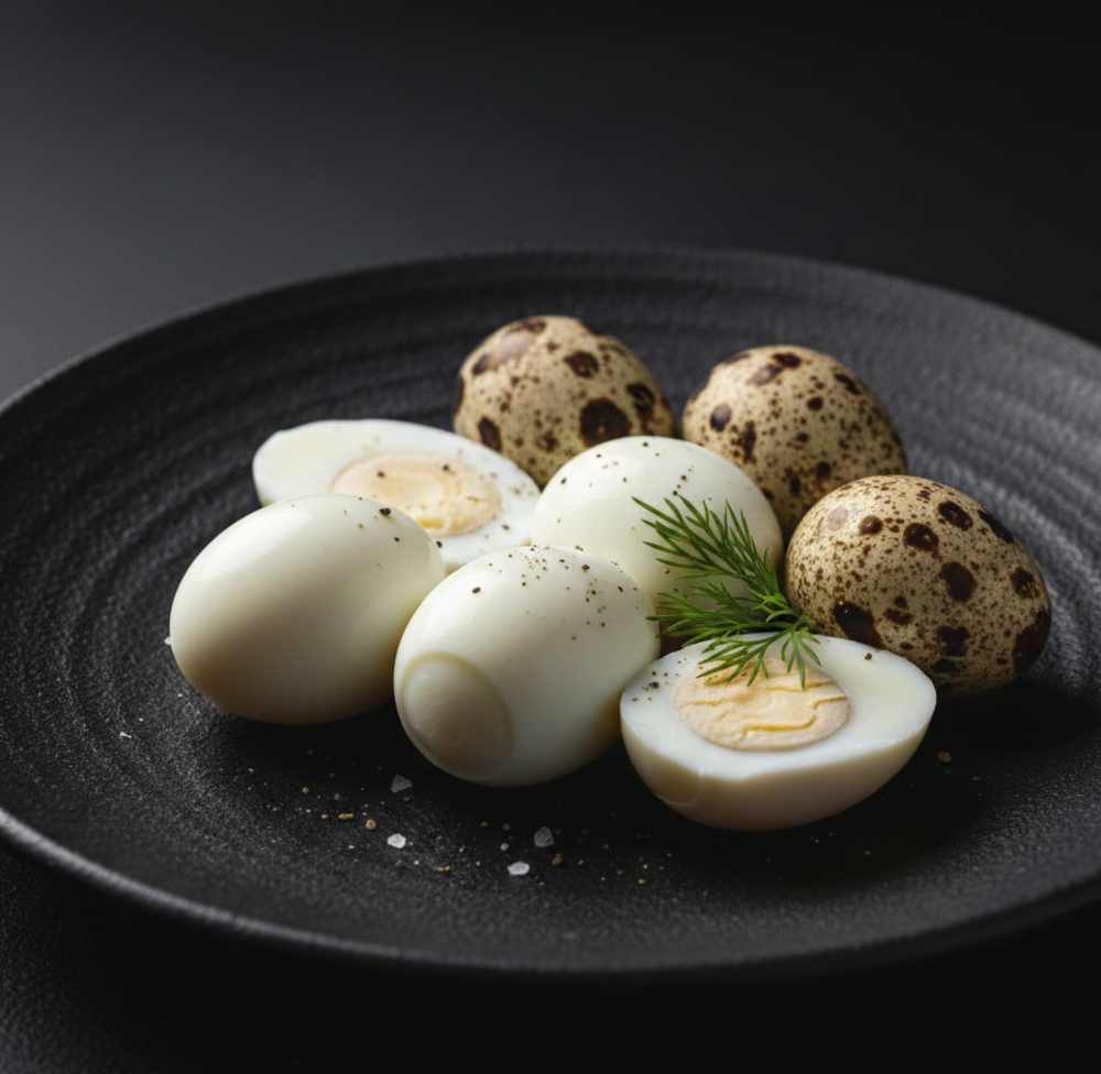 Яйце варене перепелине