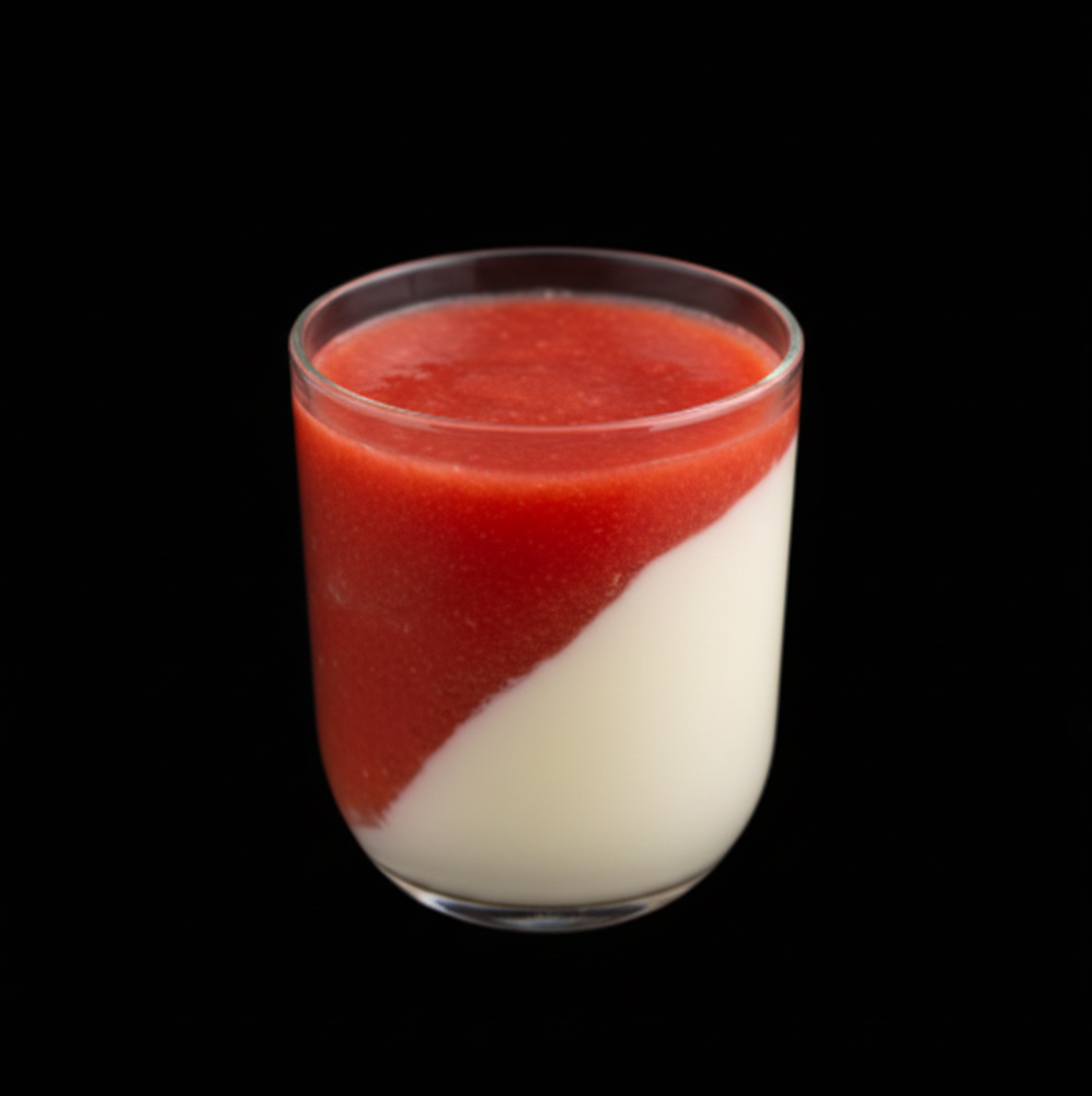 Паннакота з полуницею 