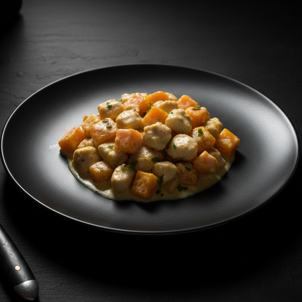 Куряче стегно з гарбузом