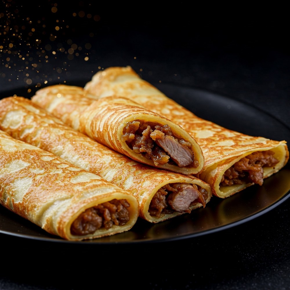 Млинці зі свининою