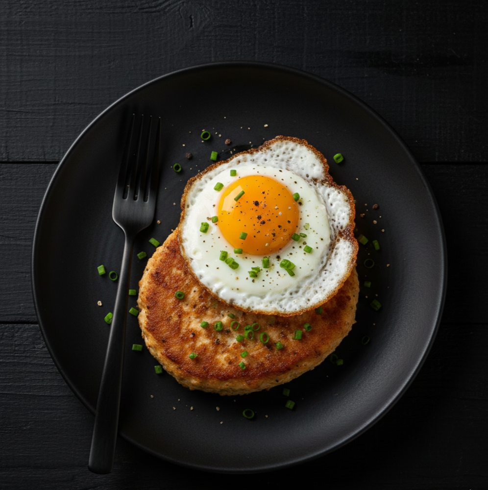 Курячий біфштекс з яйцем