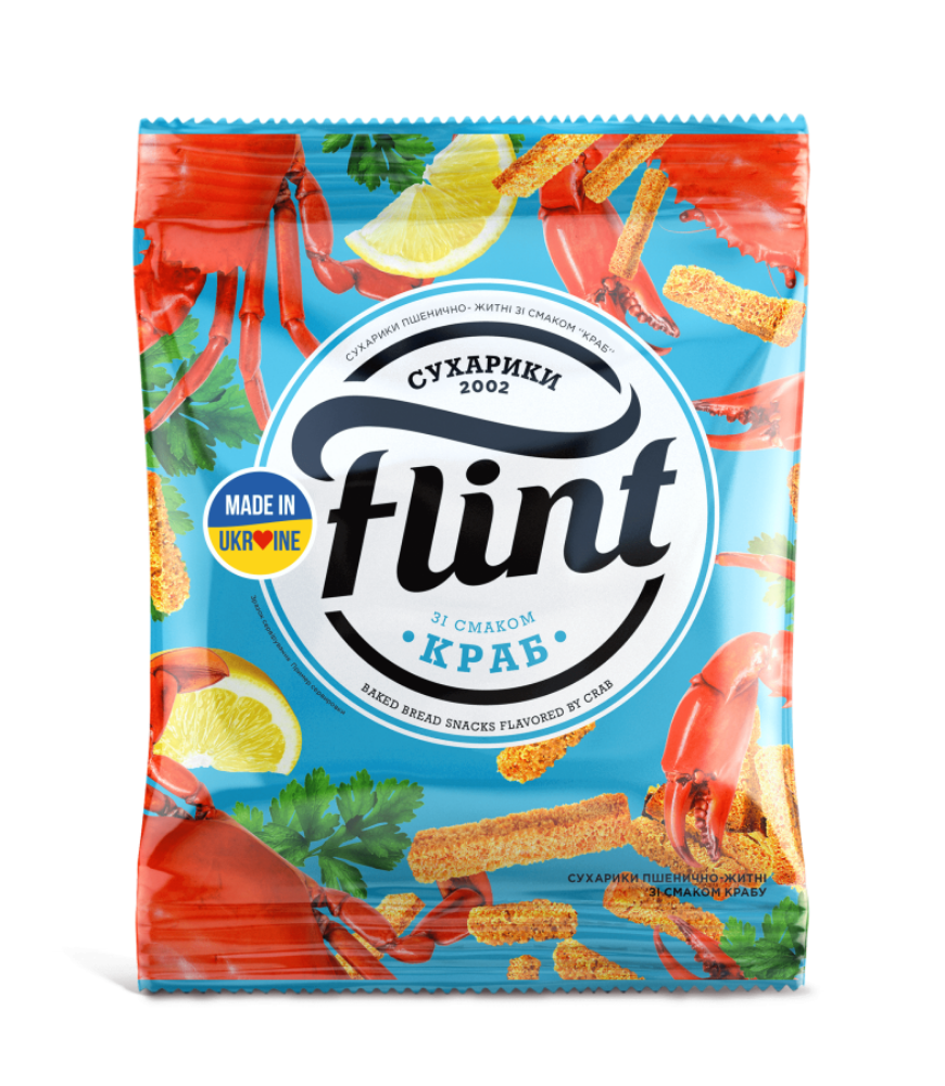 Сухарики Flint в асортименті