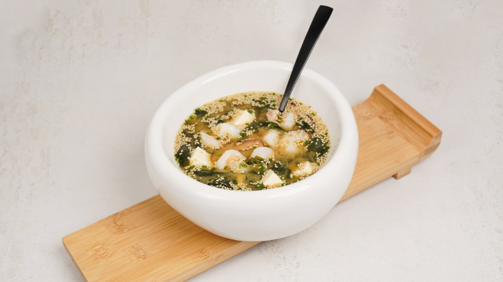 Miso Soup with Shrimp