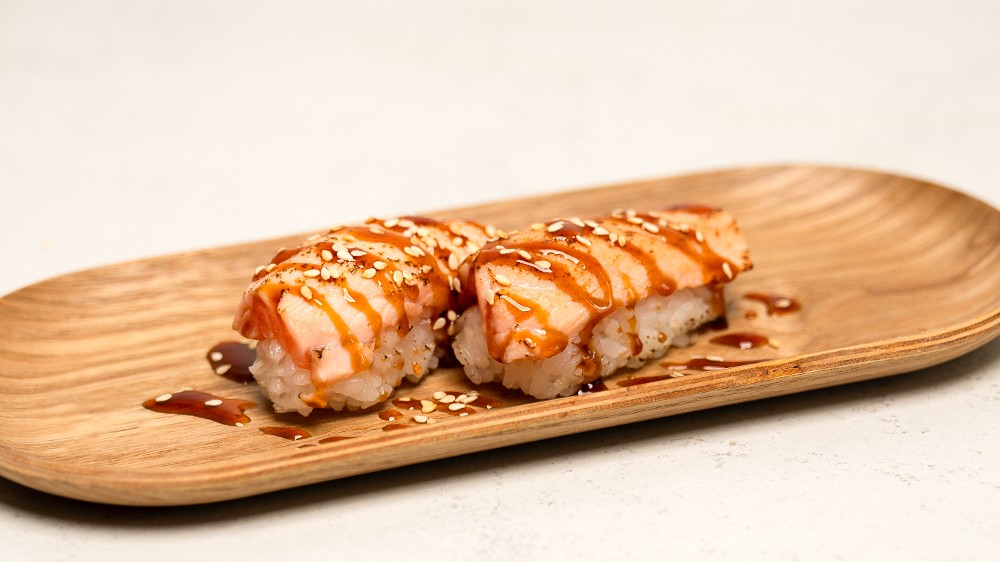 Nigiri Flamed Salmon