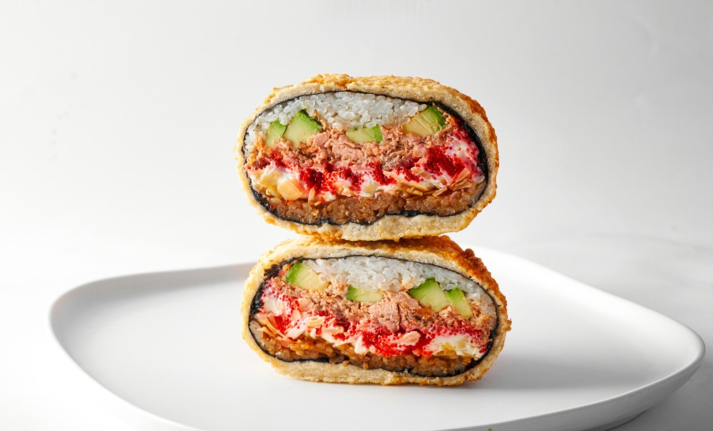 Sushi Burger Baked Salmon