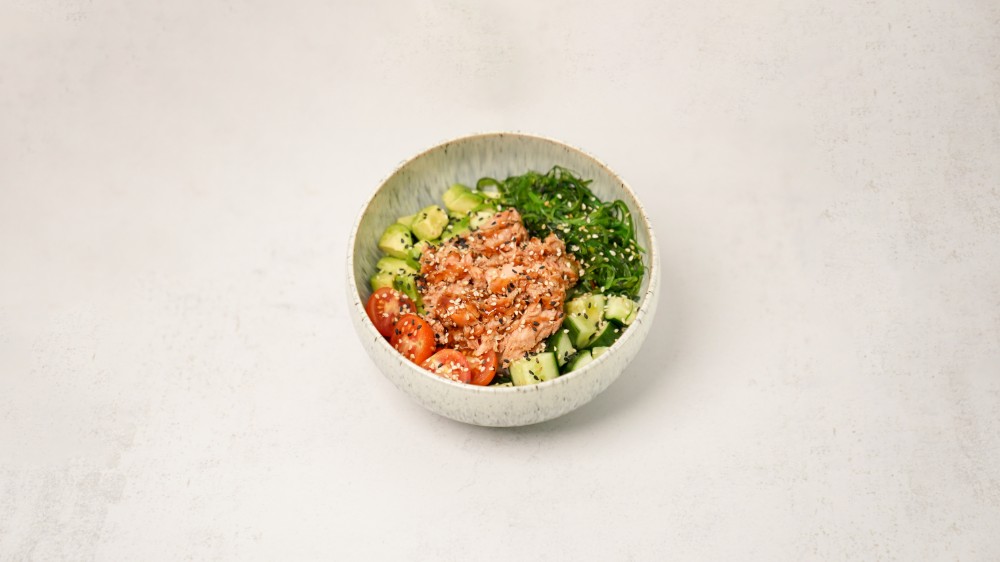 Baked Salmon Poke Bowl