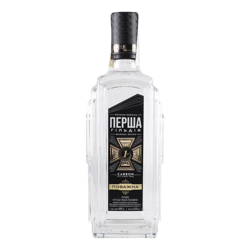 Горілка Перша гільдія Поважна 0.5 л 40%
