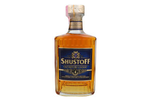Коньяк Укр. орд. ТМ Shustoff Old History 4 зір. 0,5л
