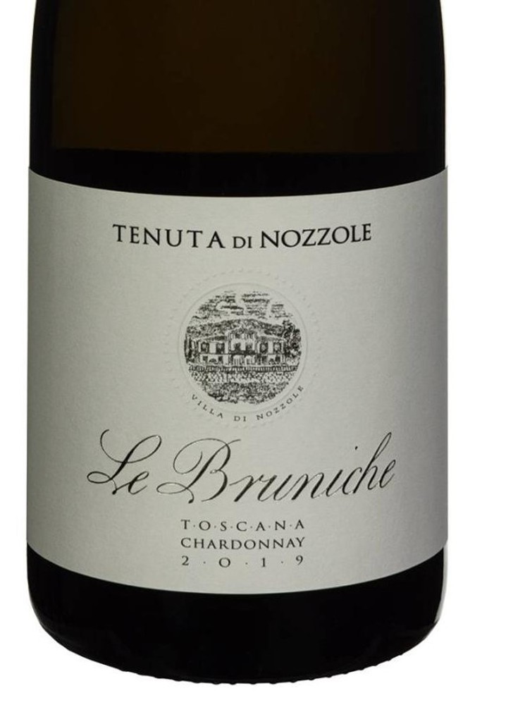 Вино "Nozzole Le Bruniche Chardonnay Toscana 2022" (сухе біле, порція 50 мл)