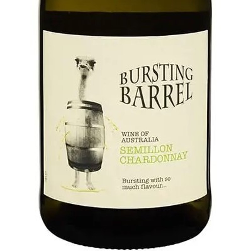 Вино "Bursting Barell-Semillon Chardonnay" (сухе біле, порція 50 мл)