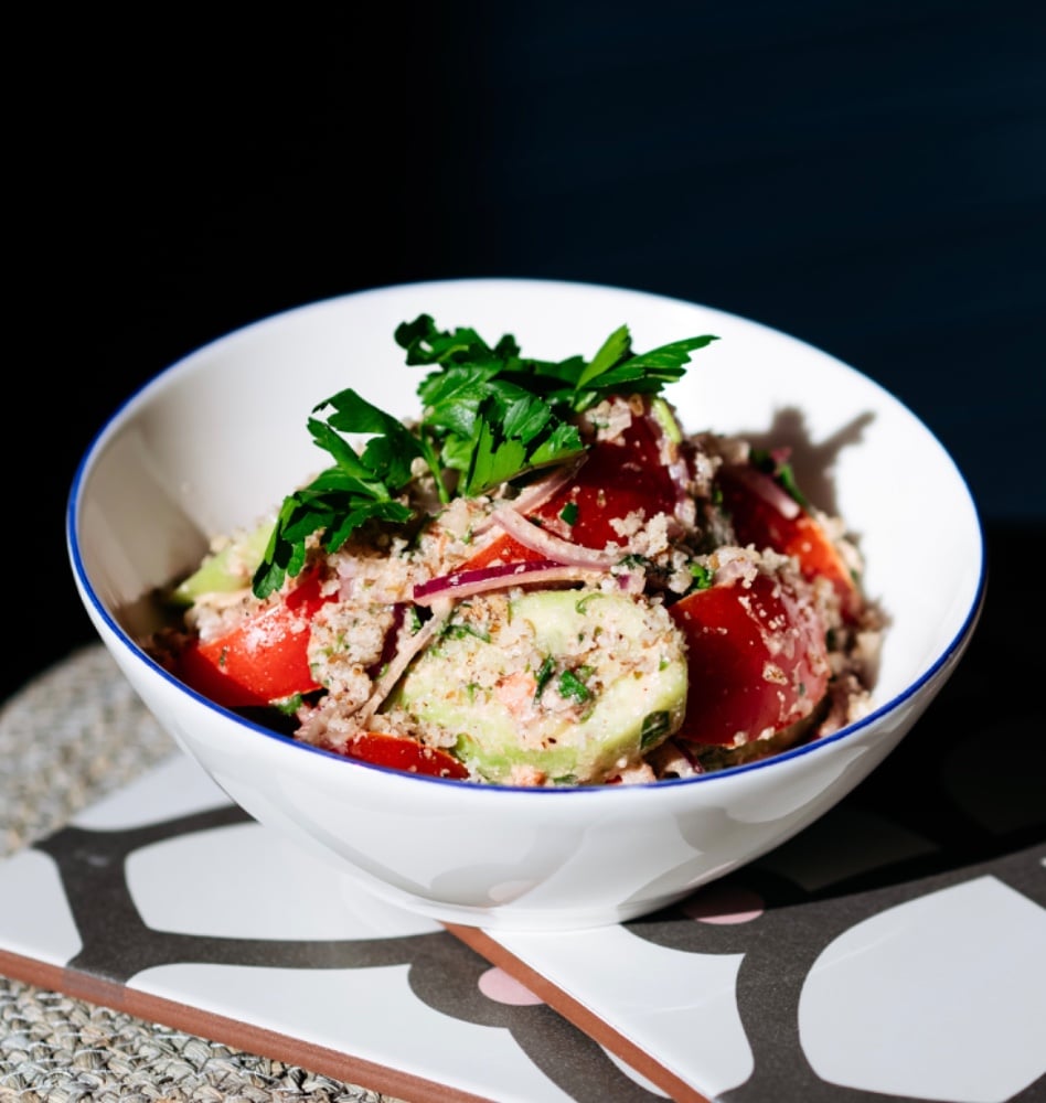 ქართული სალათი ნიგვზით / Georgian salad with walnuts / Грузинский салат с ореховой заправкой