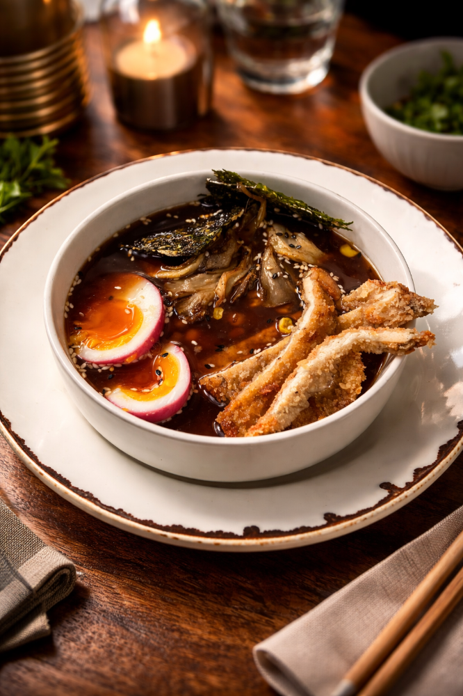 Рамен з хрусткою куркою