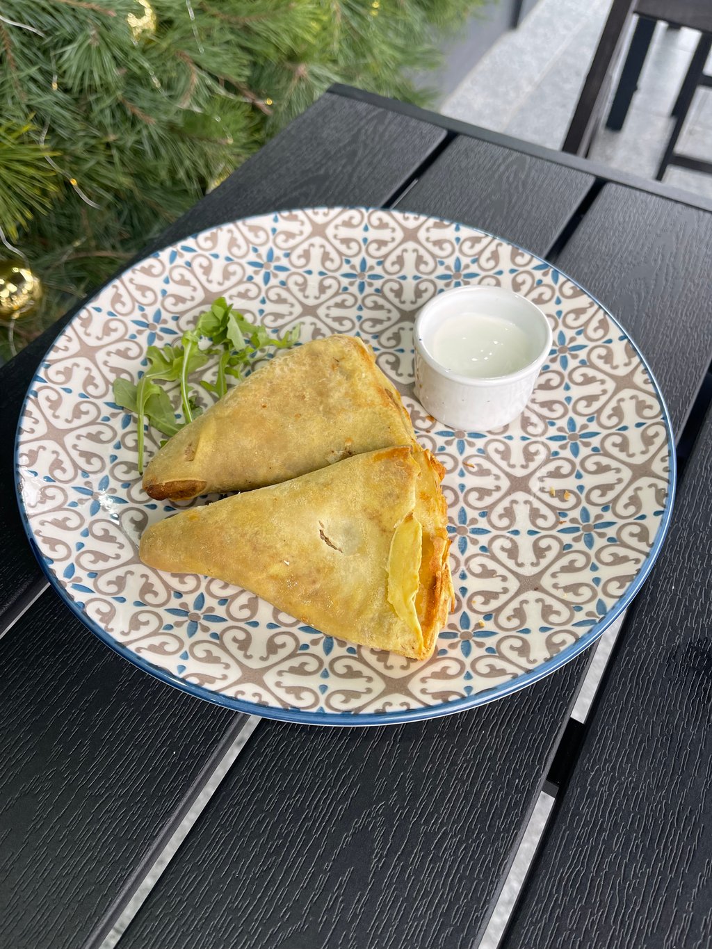 Млинці з куркою та печерицями