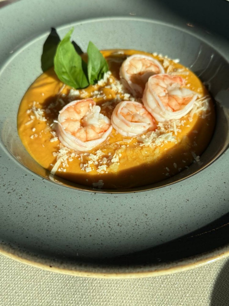 Гарбузовий крем-суп з креветками, 370г BoltFood