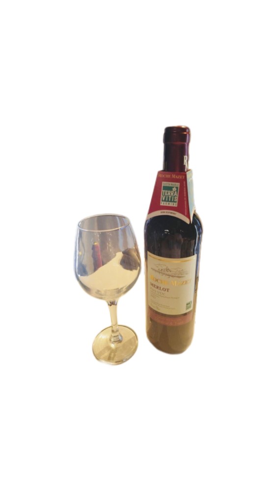 Вино, Італія Roche Mazet Merlot (чер. с.) - 1пор. (150 мл)