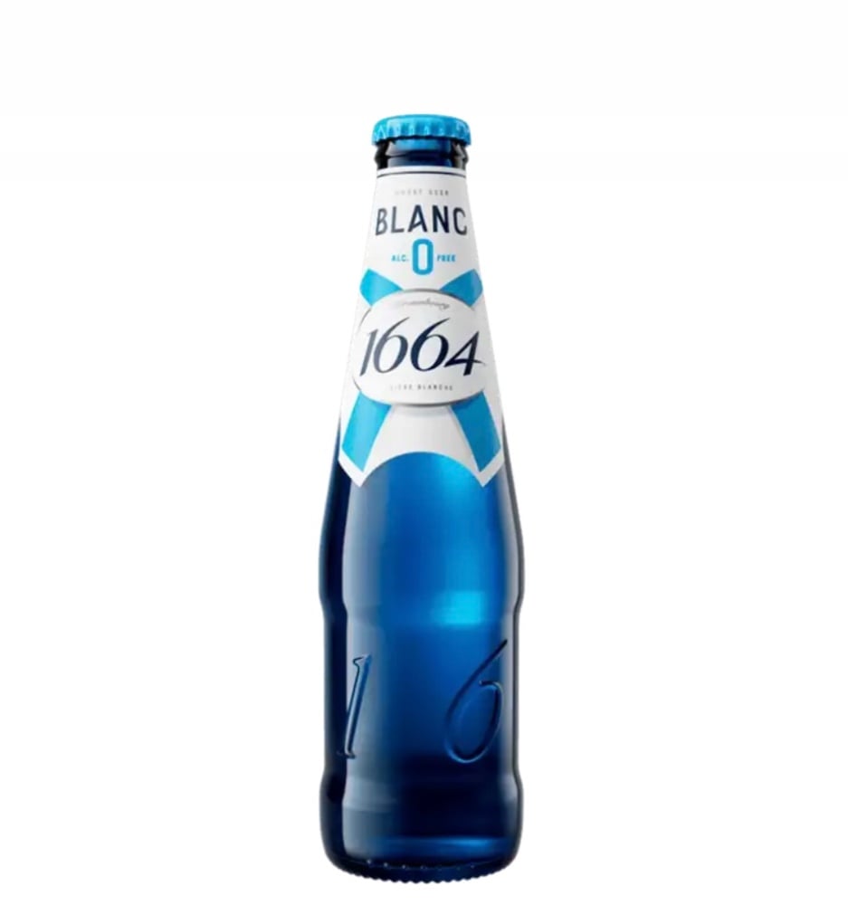 Пиво KRONENBOURG BLANC 1664 СВІТЛЕ БЕЗАЛКОГОЛЬНЕ 0.46 Л