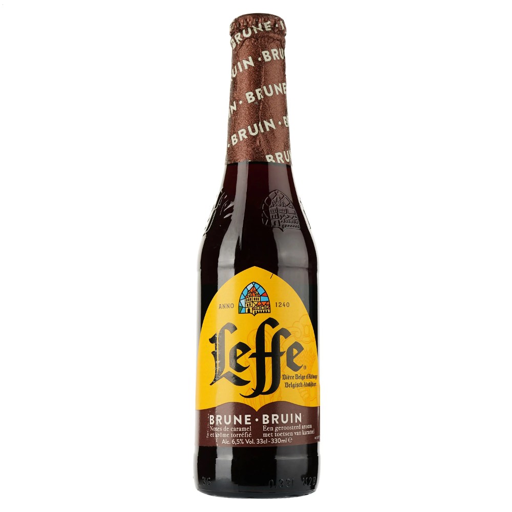 Пиво Leffe Brune, темне, фільтроване, 6,5%, 0,33 л