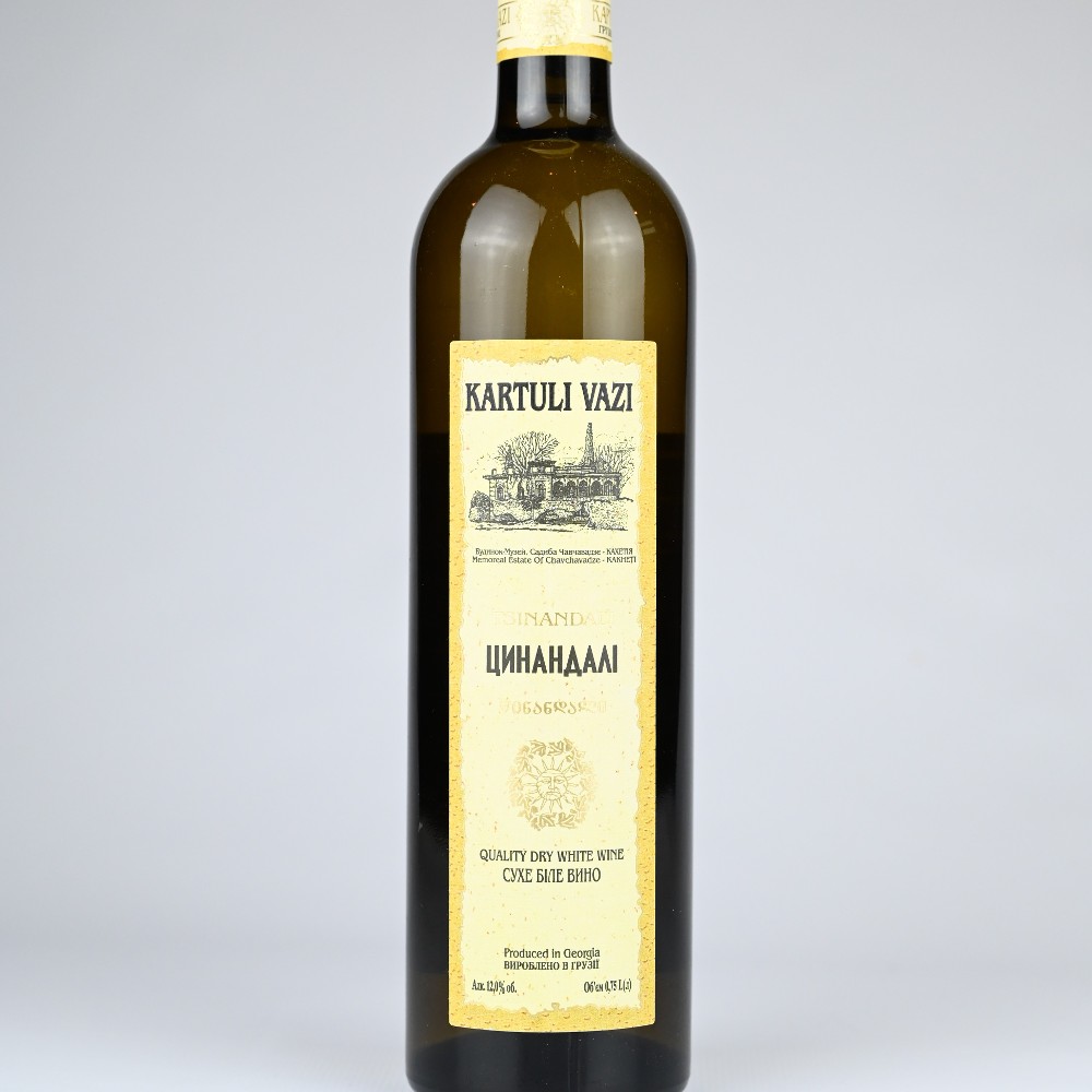 Вино КВ " Цинандалі" біле сухе 0.75 12%\White dry wine "Сinandali" 