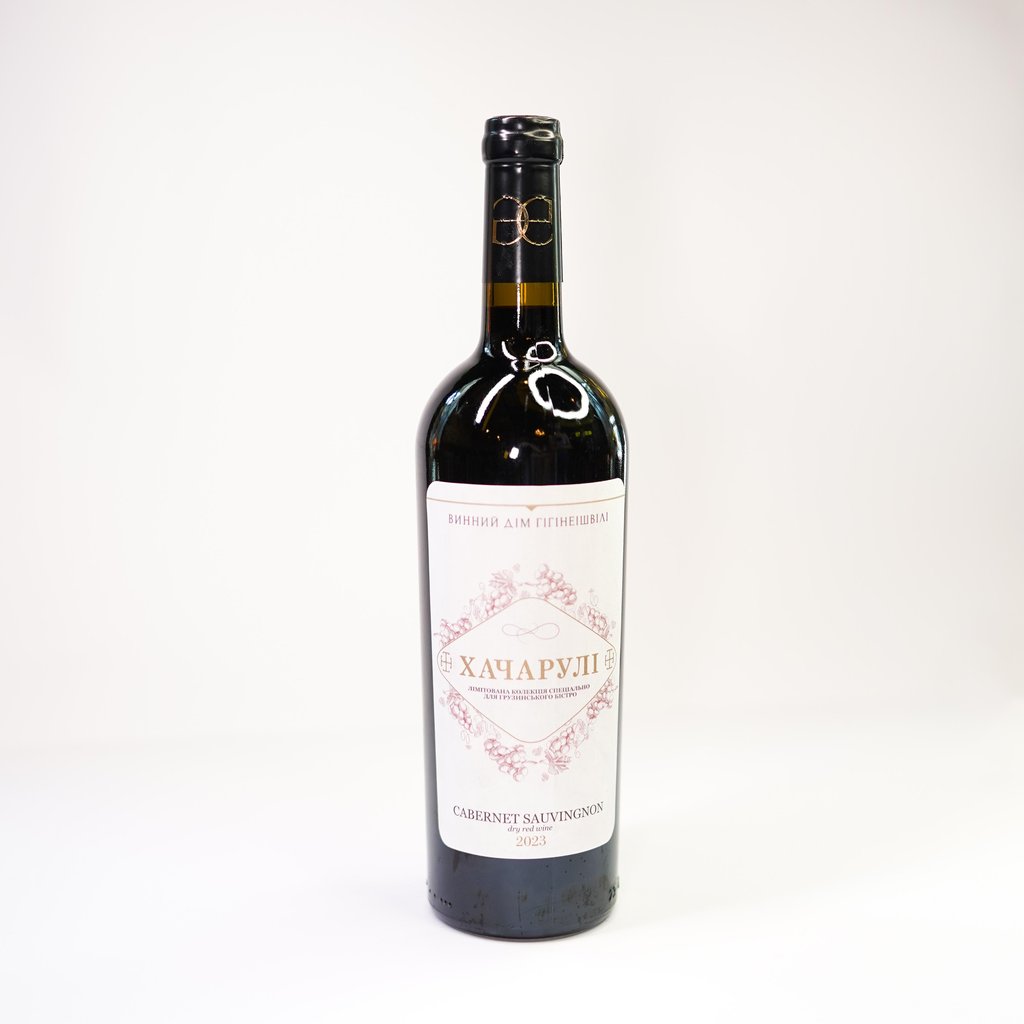Вино Хачарулі сухе\чер. "Cabernet Sauvingnon" 0.75л 