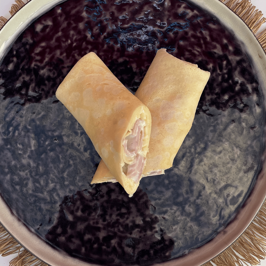 Млинець з шинкою та сиром