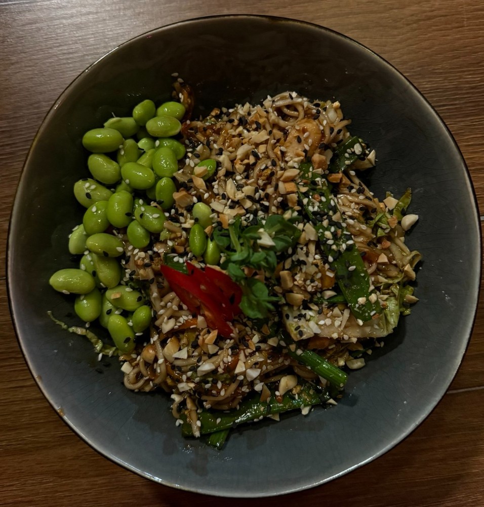 Локшина рисова з куркою