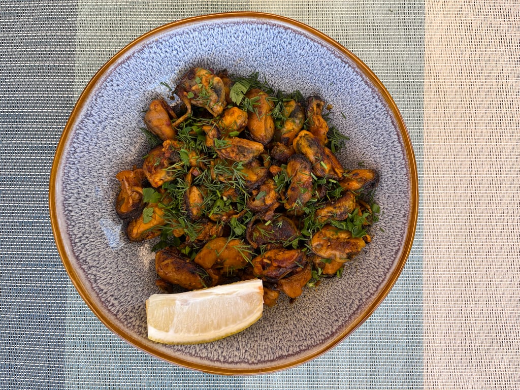 М'ясо мідій смажене