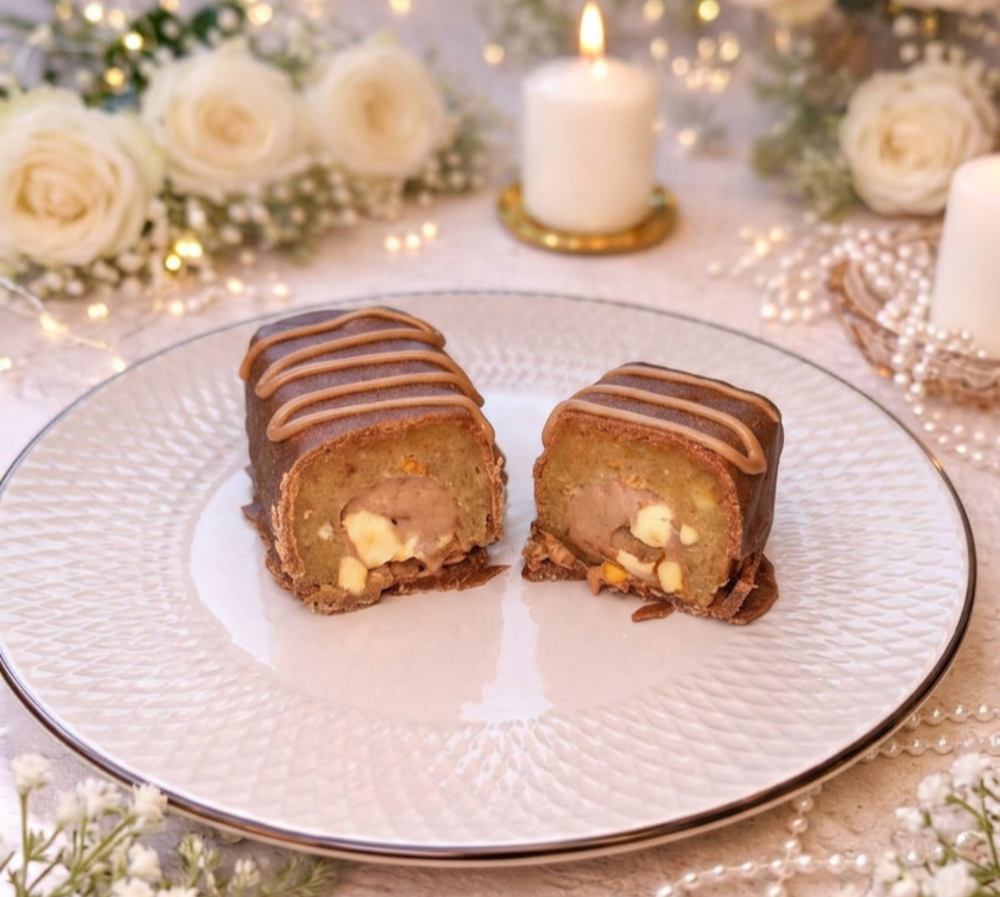 Батончик горіховий з карамеллю