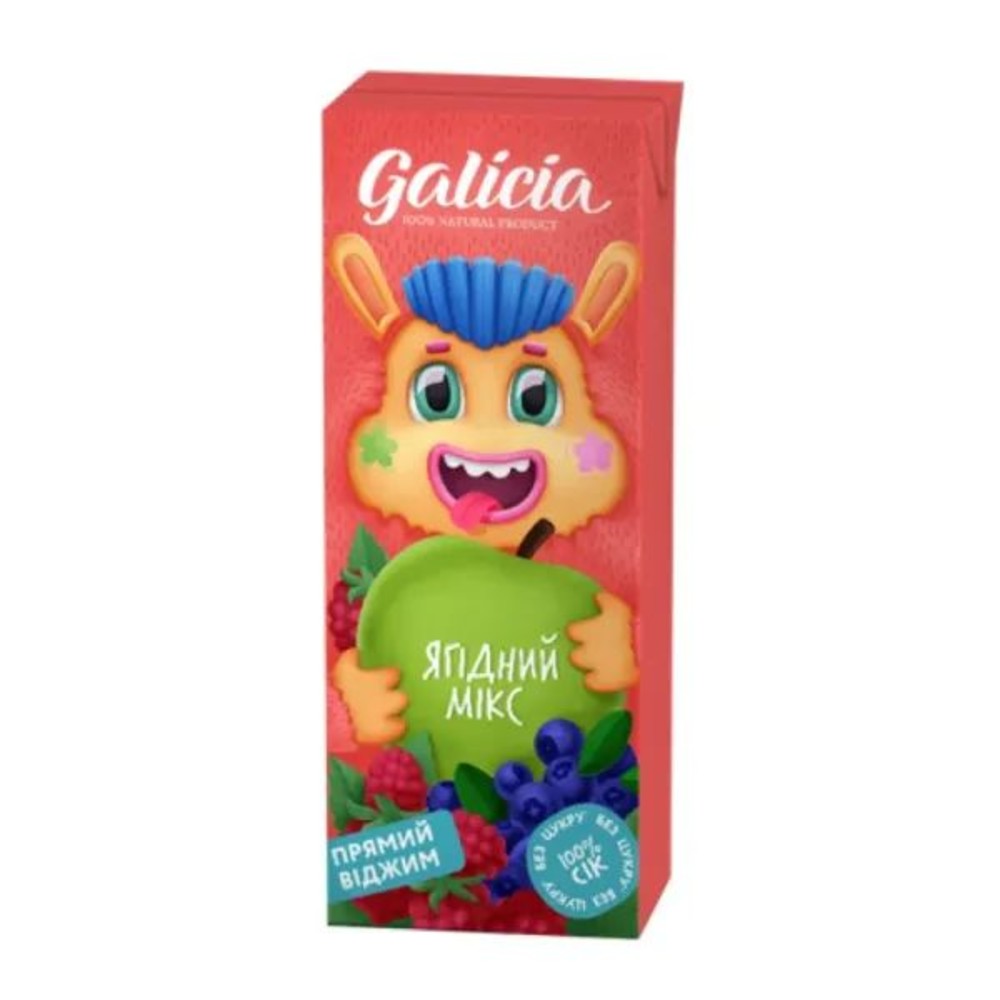 Сік Galicia 0.2л Ягідний