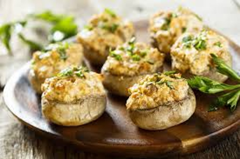 Печериці фаршировані з мясом