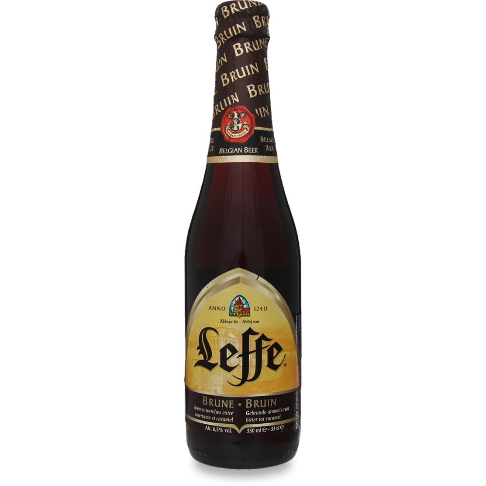 Пиво Leffe Brune темне фільтроване 6.5% 0.33л