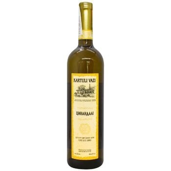 Вино Kartuli Vazi Цинандалі б/сухе 0.75л