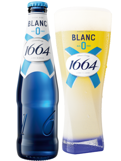 Пиво "Kronenbourg Blanc 1664" б\а 0.46л
