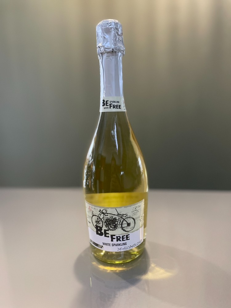 Вино безалкогольне White Sparkling, Be Free, Б, Н/Сол, б/а, 0,75 л