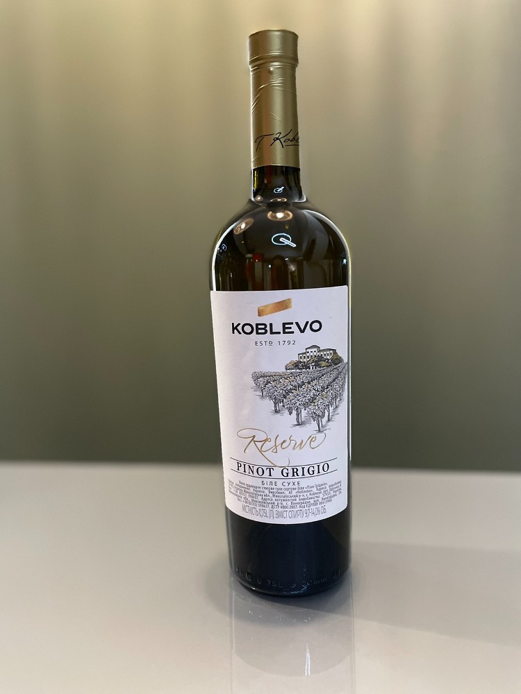 Вино Коблево Reserve "Піно Гріджіо" (сухе,біле)