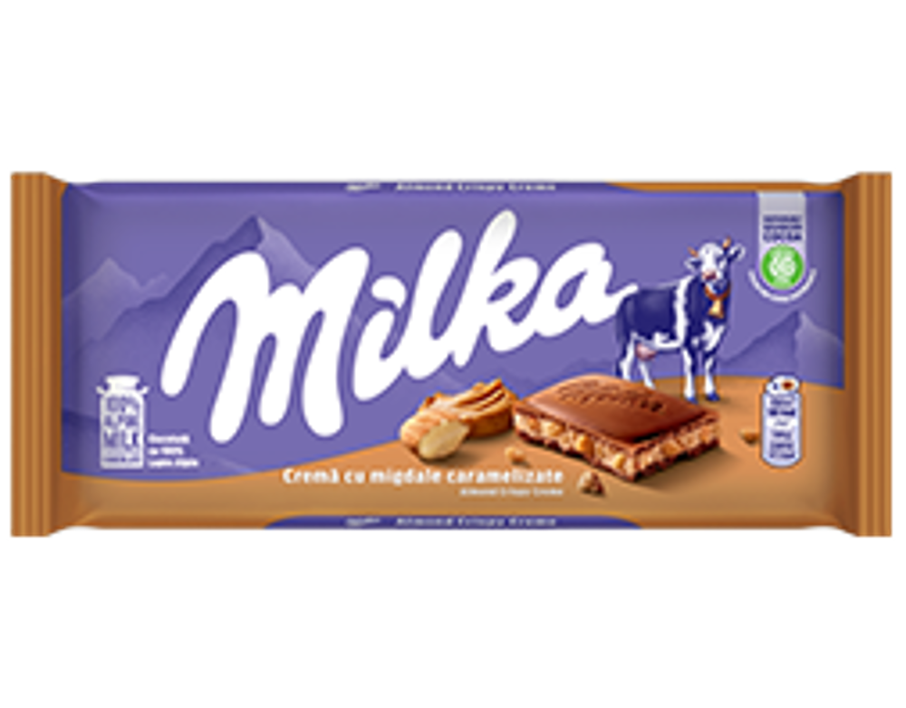 Milka cu migdale