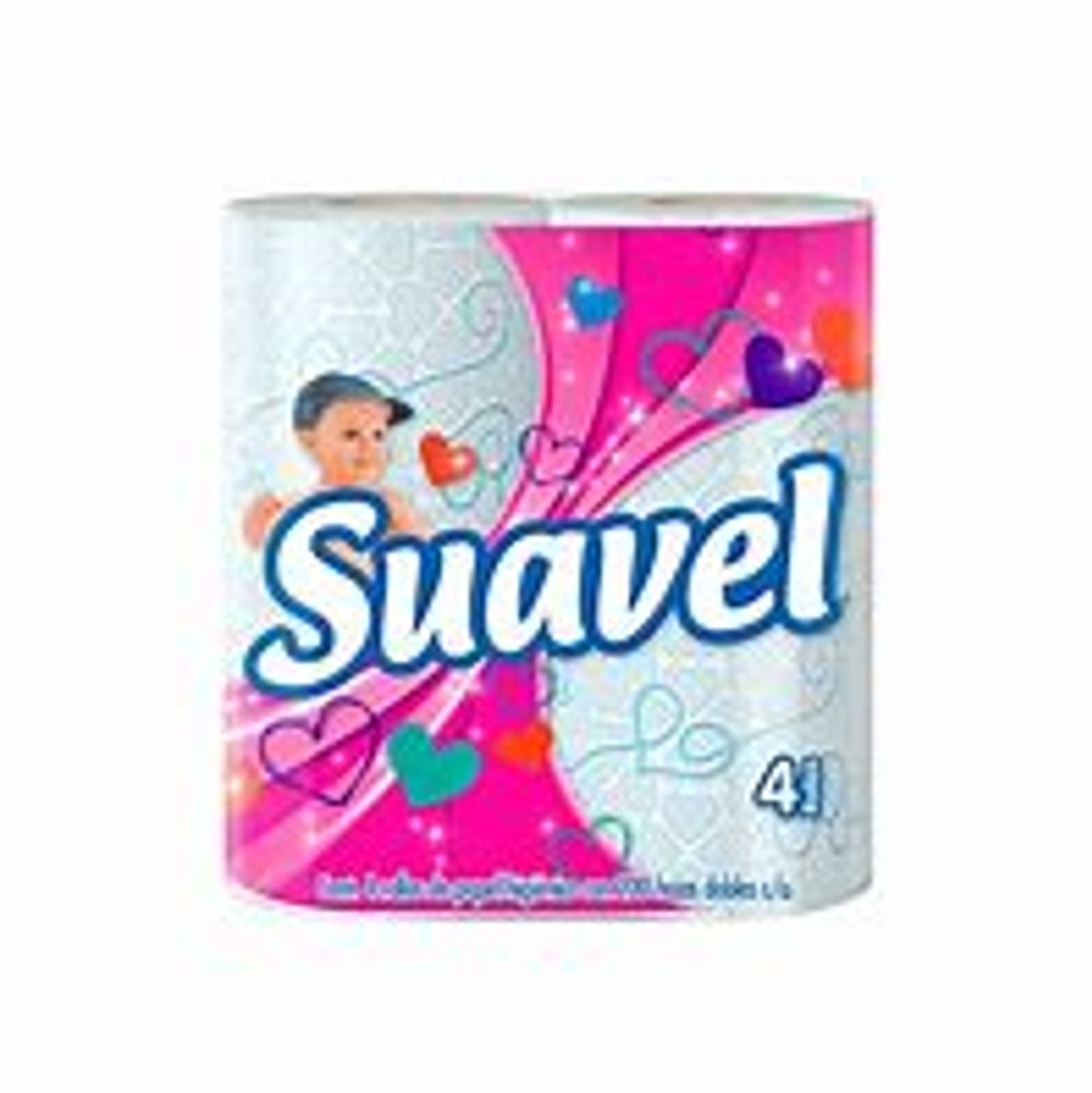 Papel Higiénico Suavel 200 Hojas Dobles 48 Rollos
