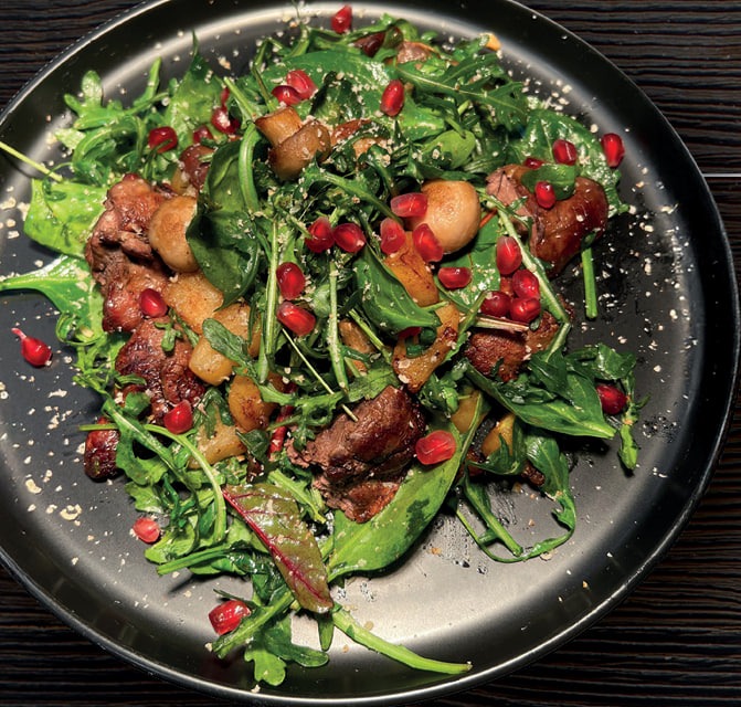 Soe salat kanamaksa ja seentega | Тёплый салат с куриной печенью и грибами