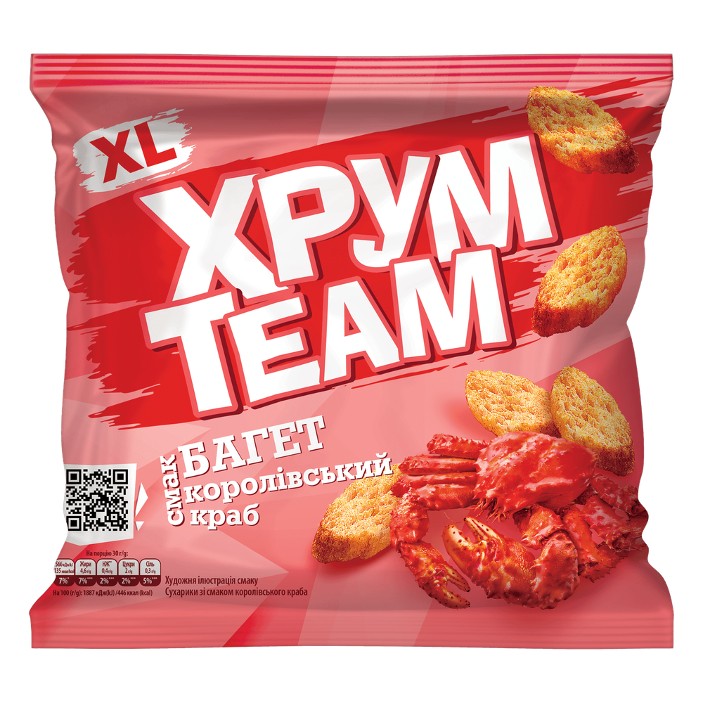 Сухарики Хрум Team 100г 
