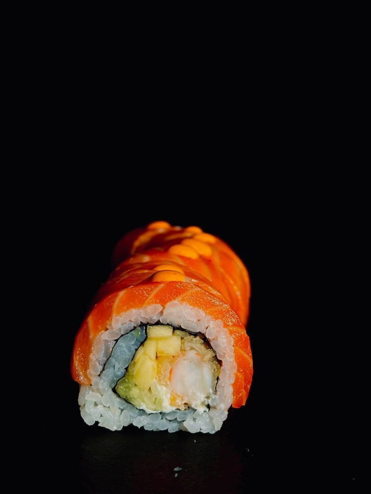 Лосось копчений+крабова паличка