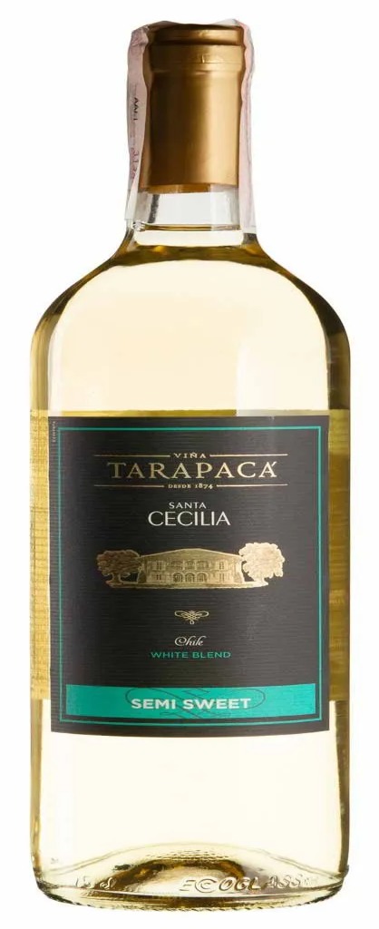 Вино виноградне натуральне напівсолодке біле Санта Сесілія, Tarapaca 0.150 мл