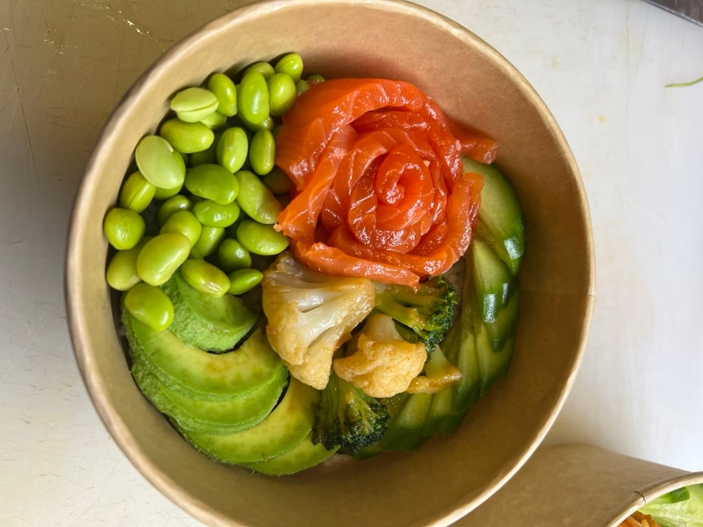 Боул з Слабосоленим Лососем