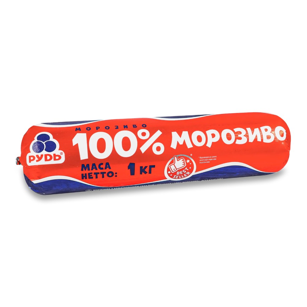 Морозиво Пломбір  Рудь 100гр (ваг)