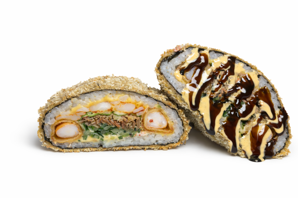 Бургер з креветкою темпура