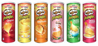 Чіпси Pringles в асортименті