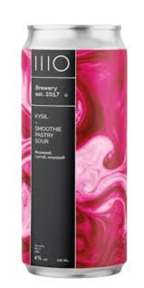 Пиво світле нефільтроване непастеризоване ж/б ШО Kysil pastry sour smoothie0.33л
