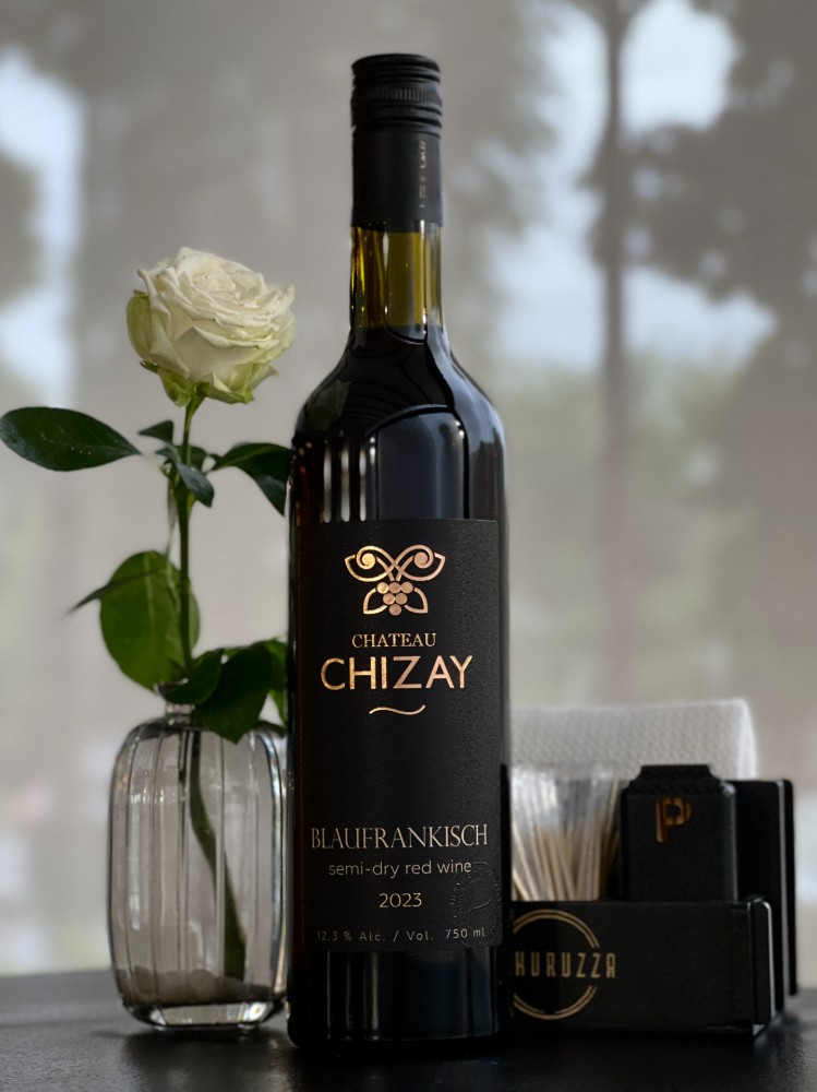 Вино ТМ"Chateau Chizay "Блауфранкіш" червоне напівсухе