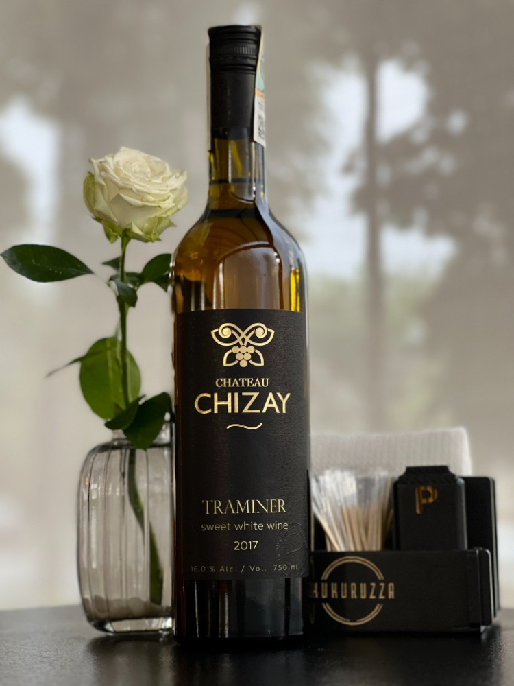 Вино ТМ"Chateau Chizay" "Трамінер" біле десертне