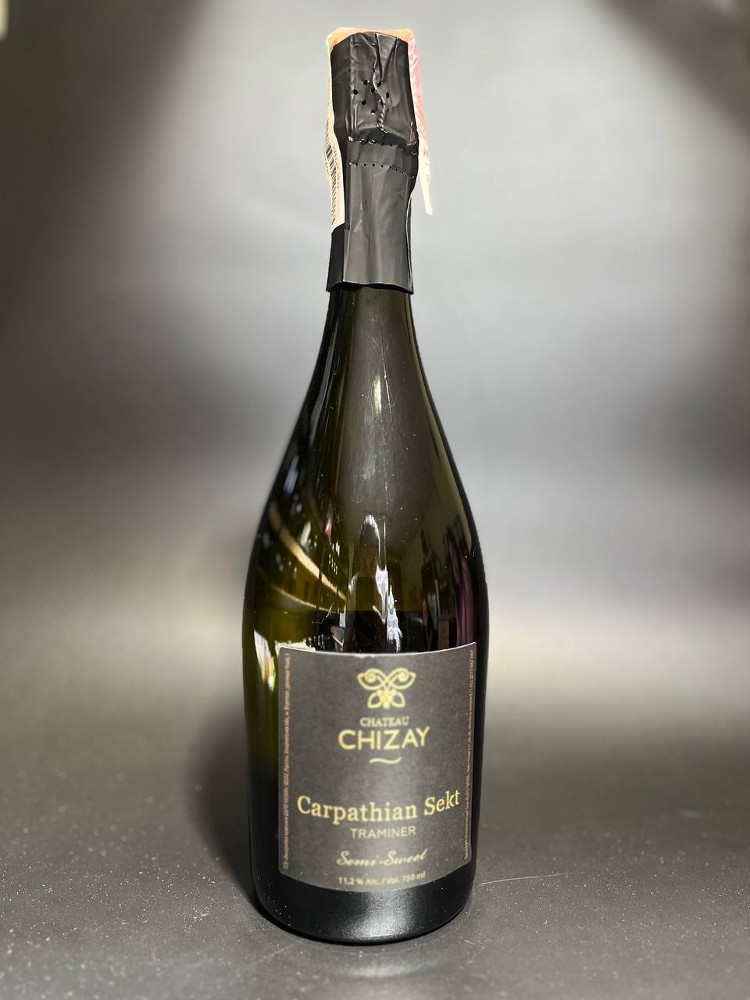 Вино Ігристе "Carpathian sekt Traminer" (н/с) 0,75