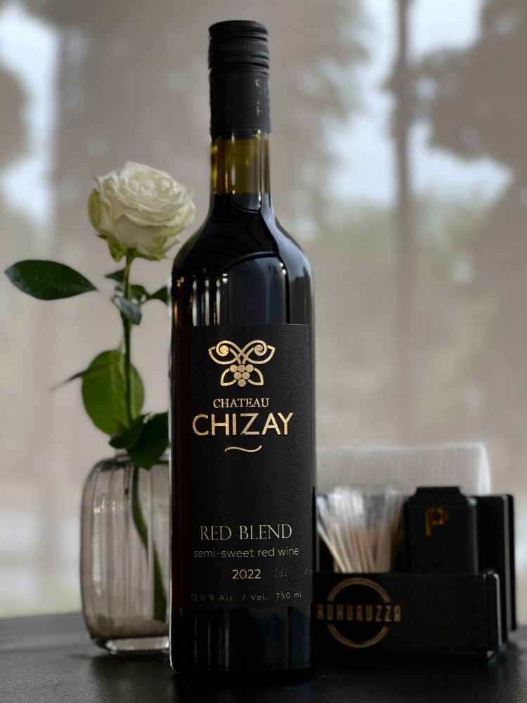 Вино ТМ "Chateau Chizay" "Чизай" (Red Blend) червоне напівсолодке